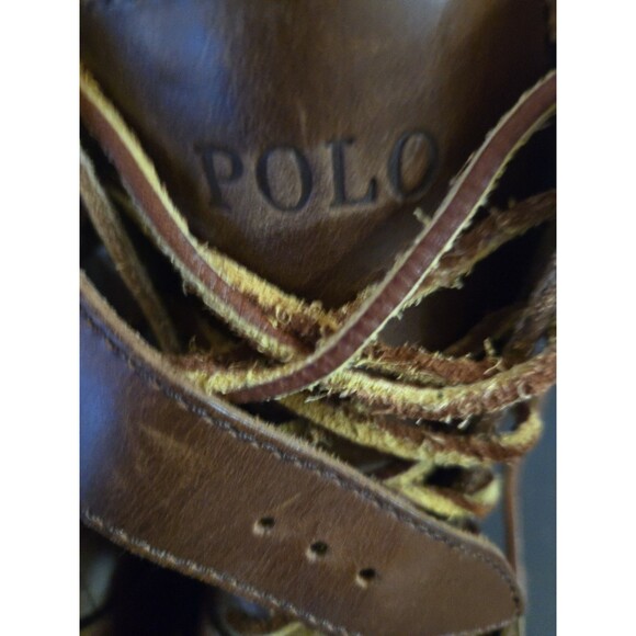 Polo Ralph Lauren Radbourne Brown  Leather Boots Men Range 14567 H17 Size 8.5D main image 6
